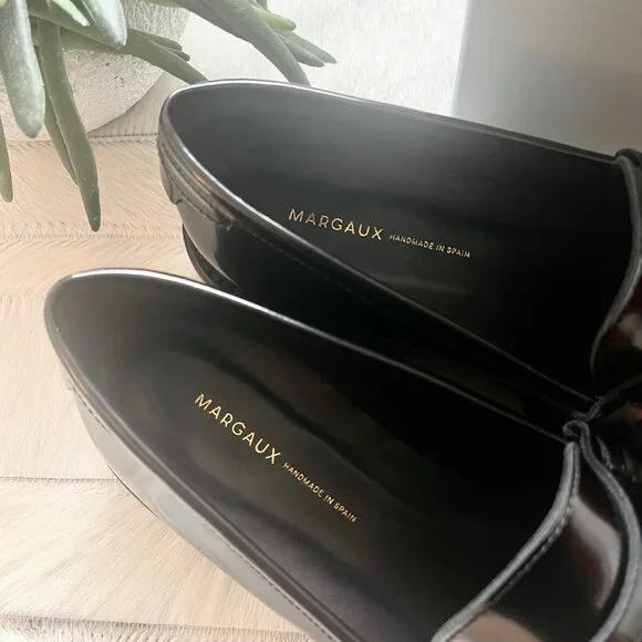 New Margaux Louisa Loafer in Black Calf